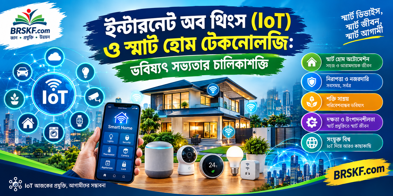 ইন্টারনেট অব থিংস (IoT) ও স্মার্ট হোম টেকনোলজি: ভবিষ্যৎ সভ্যতার চালিকাশক্তি